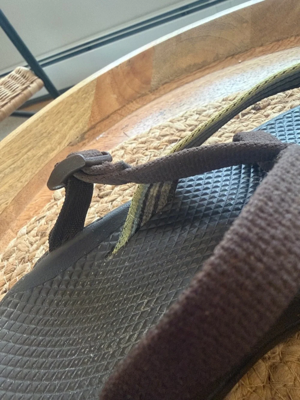 Chaco women’s hipthong  ecotread brown stripe circus backless sandal size 9 - Picture 10 of 15